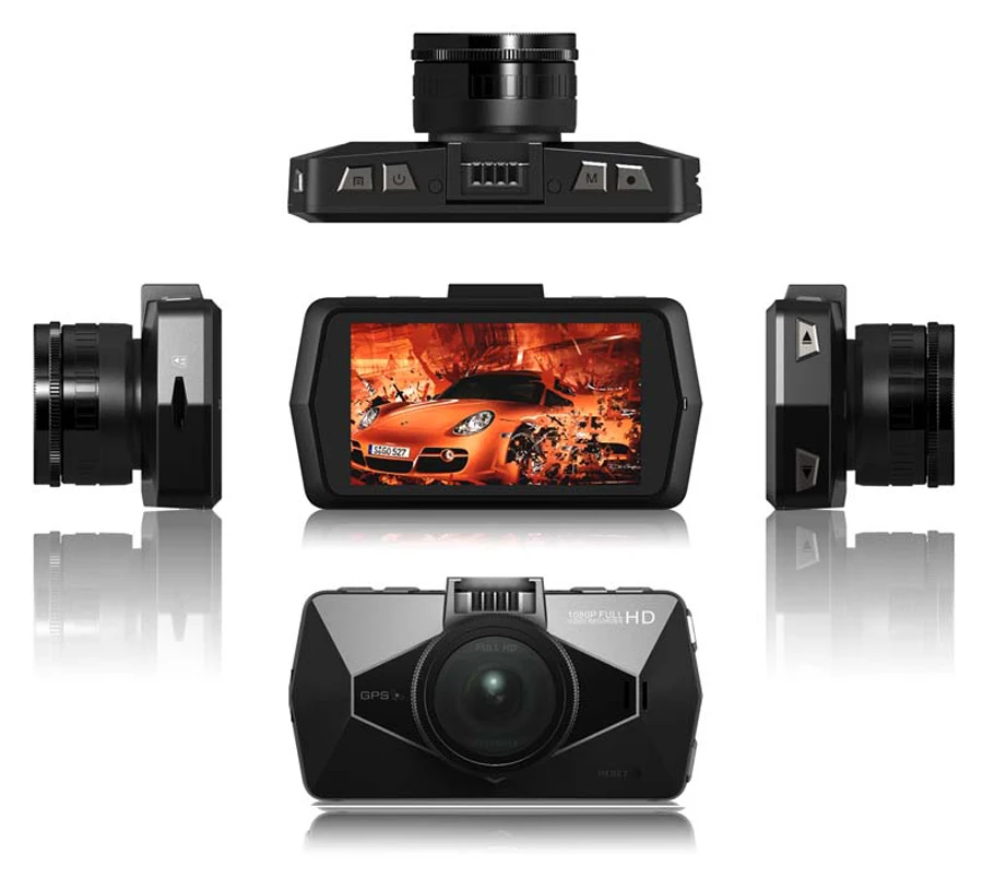 Автомобильный видеорегистратор Ambarella A7 LA70 Full HD 1296P GPS регистратор ночное видение