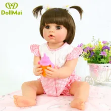 Уникальный дизайн открытый рот reborn baby doll 55 см Виниловая силиконовая настоящая живая маленькая принцесса кукла для детей лучший подарок раннее образование