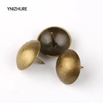 

30pc Screw 19*20mm Antique Brass Upholstery Nail Jewelry Gift Wine Case Box Sofa Decorative Tack Stud Pushpin Doornail Hardware