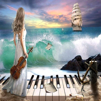 

5D DIY Diamond Painting Embroidery Piano Girl Violin Sailing Handicraft Needlework Full Diamond Mosaic Cross Stitch Home Decor