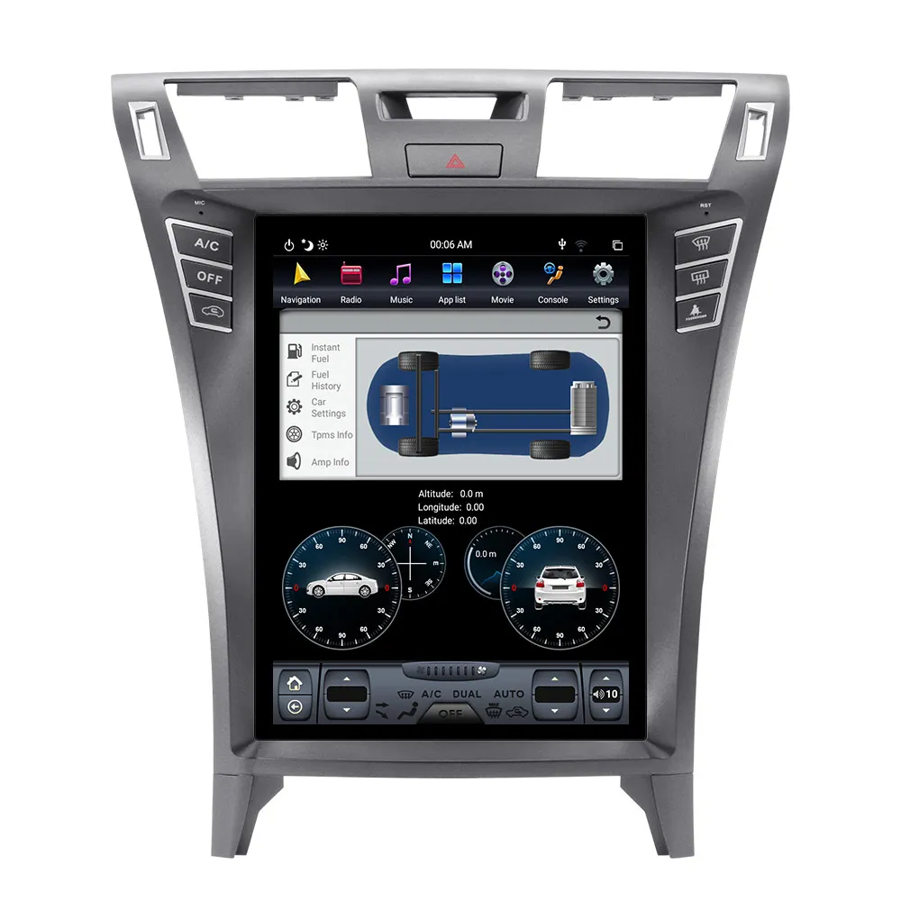 Aotsr 12 1 &quotTesla вертикальный экран Android 8 Автомобильный мультимедийный радио без dvd
