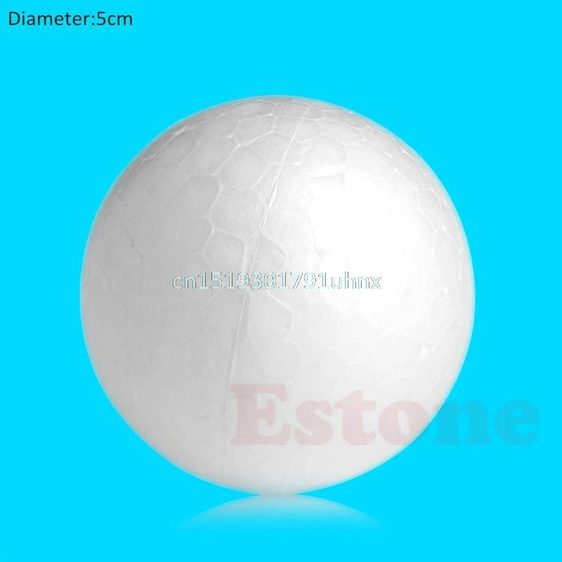

10/20/50/100PCS 50mm Modelling Polystyrene Styrofoam Foam Ball #1
