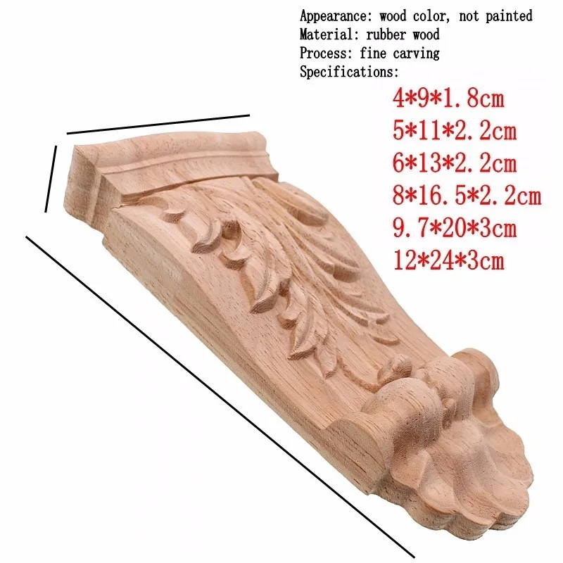 RUNBAZEF Wood Appliques Flower Carving Decals Decorative Wooden Mouldings Cabinet Door Furniture Architecture Decoration RUNBAZEF Wood Appliques Flower Carving Decals Decorative Wooden Mouldings Cabinet Door Furniture Architecture Decoration