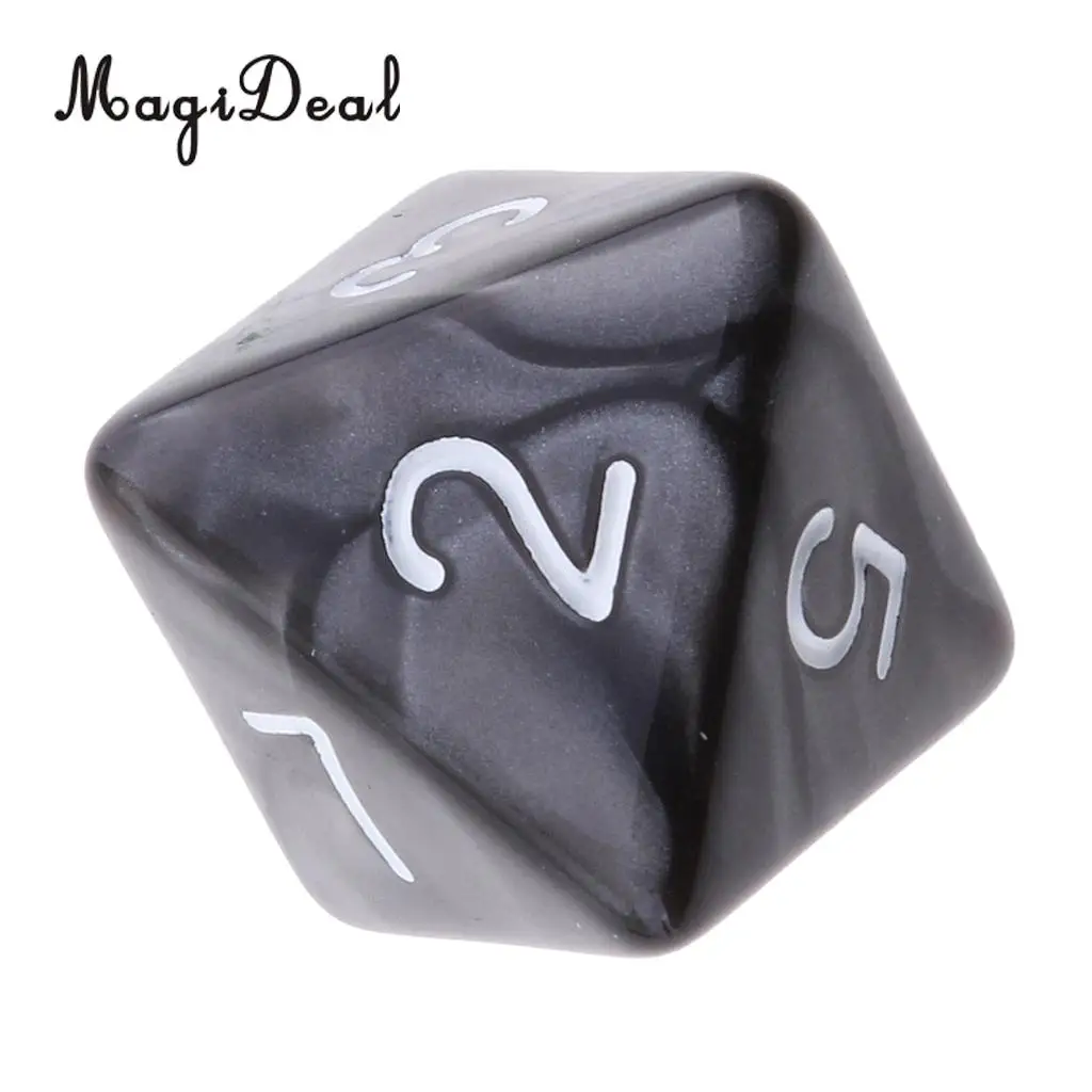 MagiDeal 10Pcs/Lot 8 Sided Acrylic Dice D8 Polyhedral Dice for Party Table Games Dungeons Dragons MTG RPG.Education School Apply
