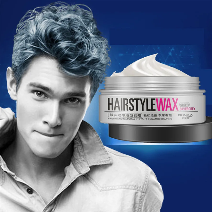 100g Cera Estilo Saludable Hombres Mujeres Gris Plata Modelado Temporal Pelo Corto Cera Capilar Para El Cabello Modelado Producto Nuevo Hair Wax Hair Wax Productswax Hair Aliexpress