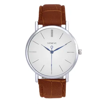 

Unisex Business Wrist Watch Men Women Fashion Leather Band Analog Quartz Watch Mens Simple Roman Numerals Dial Watches #YL5