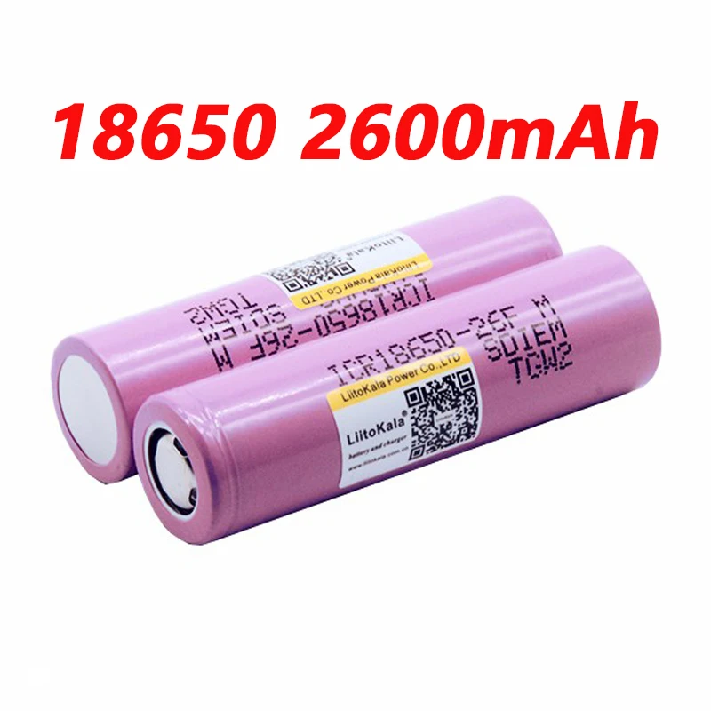 8 шт. Новый Liitokala 100% оригинальный 18650 2600 мАч аккумулятор ICR1865026FM литий ионный 3 7 в