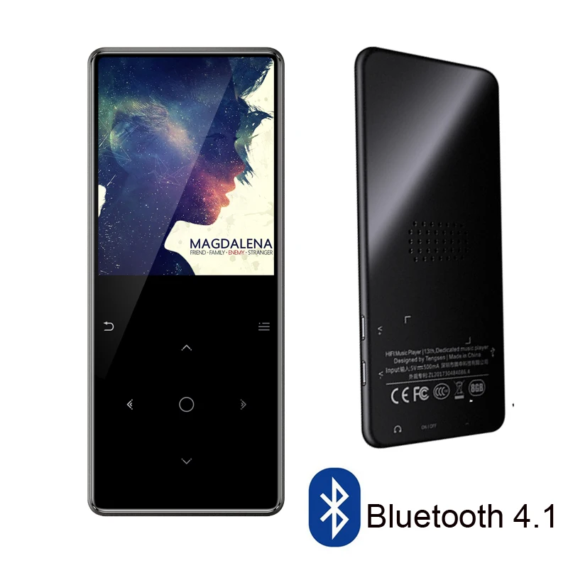 

IQQ HIFI MP3 Music Player Bluetooth Record Player 16GB 2.4" Screen Touch Key-press Reproductor mp3 Speakers USB FM Ebooks