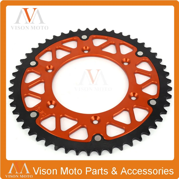 

49T Rear Chain Sprocket For KTM EXC MX SX MXC EXCF SXF XCF XCW XCFW LC4 SC 125 150 200 250 300 350 400 450 620 Enduro Motocross