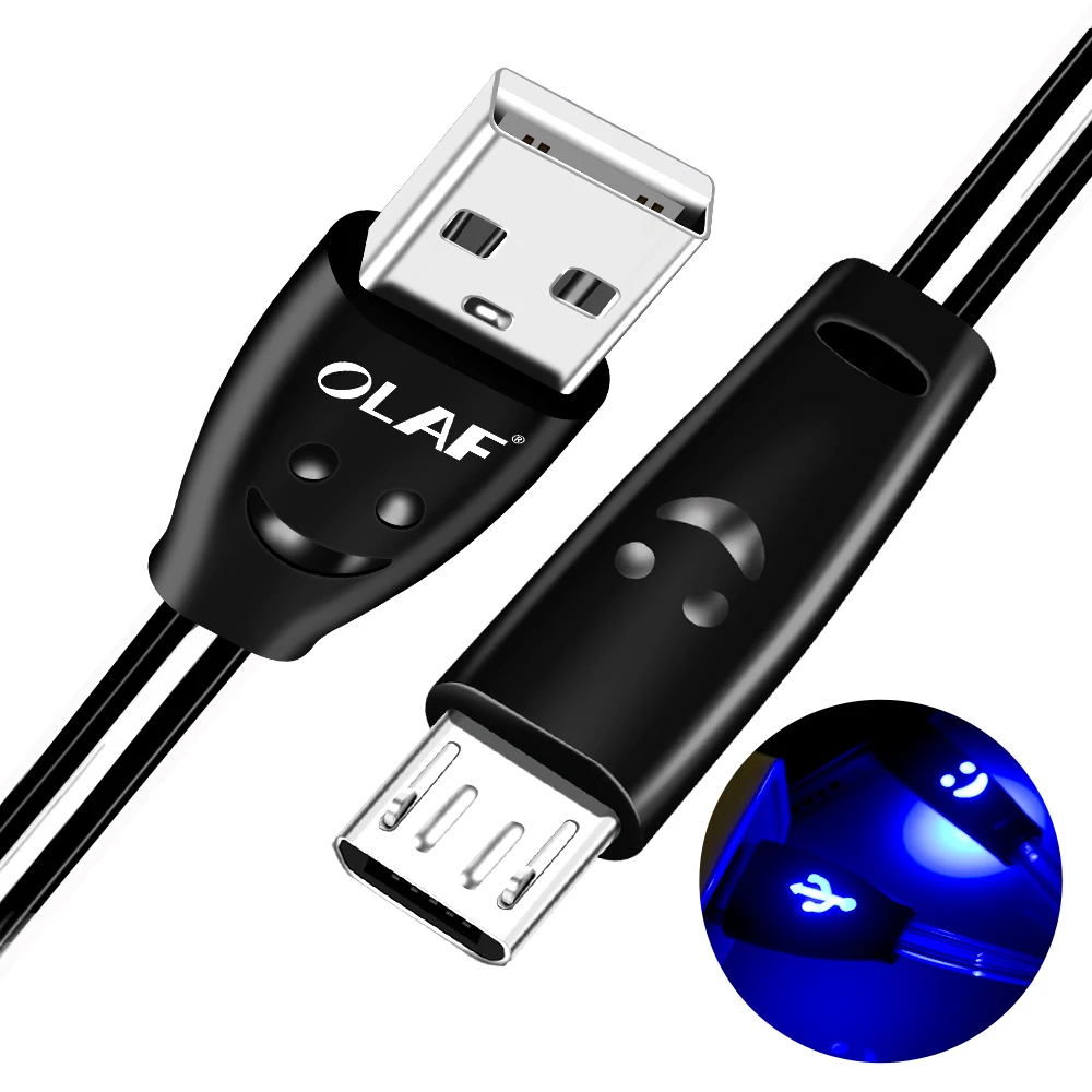 1 м USB кабель светодиодный светильник Micro USB кабель для samsung S8 S9 универсальные кабели для быстрой зарядки и синхронизации данных для iphone 7 8 X XS Max