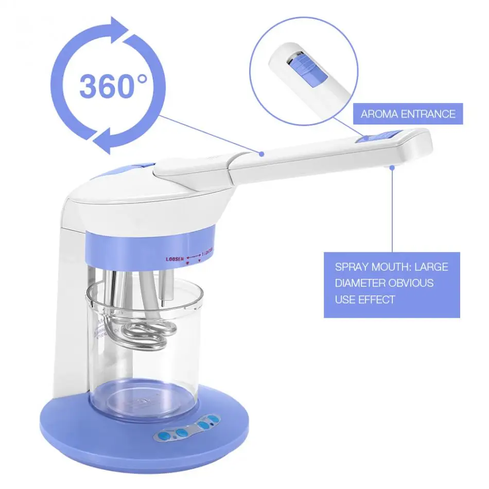 

Pro 2In1 Facial Thermal Steamer Salon Spa Mask Ozone Aroma Steaming Ion Sprayer Acne Removal Mist Spray Skin Care Beauty Machine