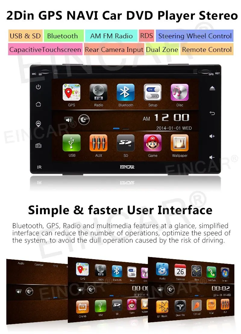 Sale Car Radio Double 2Din Car DVD Player GPS Navigation In Dash Car PC Stereo Video Free Map Car Electronics Multimedia GPS radio 1
