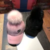Fashion women girl's Parent-Child Hat autumn winter cap fox fur ball cap snapback bone Hip Hop Caps Casquette Suede Baseball cap ► Photo 1/6