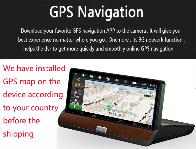 7 дюймов Видеорегистраторы для автомобилей gps навигатор Android 1080P dvr 1 ГБ Оперативная память 16 Гб Встроенная память грузовик gps навигатор Навител с Автомобильная камера заднего вида