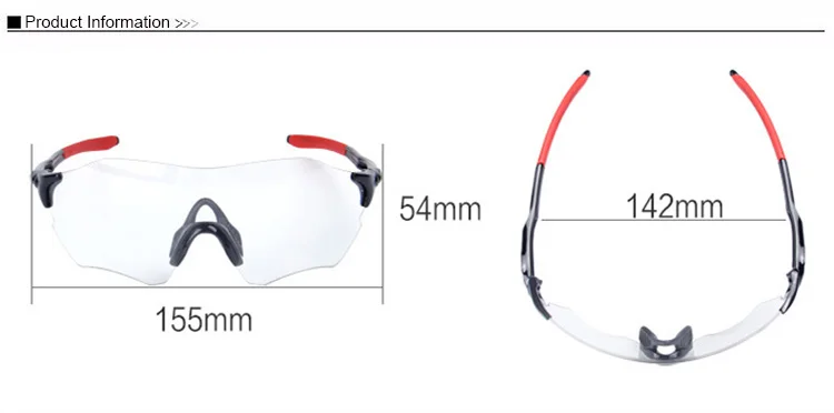 Photochromic Bicycle Glasses Cycling Sun Glasses Ultralight 20g Road Bike MTB Eyewear Outdoor Sports UV400 Riding Goggles