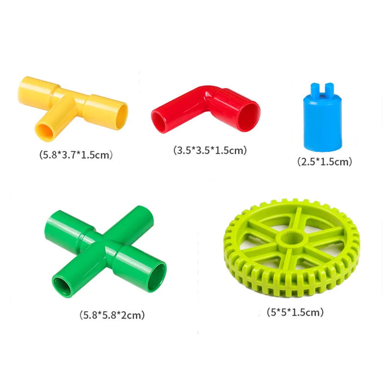 DIY Pipeline Block Colorful Educational Water Pipe Building Blocks Assembling Pipeline Tunnel Block Model Toy For Kids Gift (16)