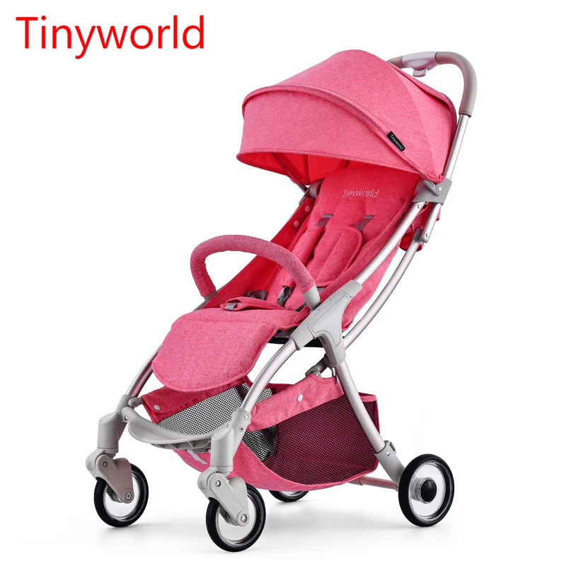 

Light Baby Stroller Can Sit & Lie Two-way Pushchair Children Cart With Anti-UV Umbrella, Portable Pram