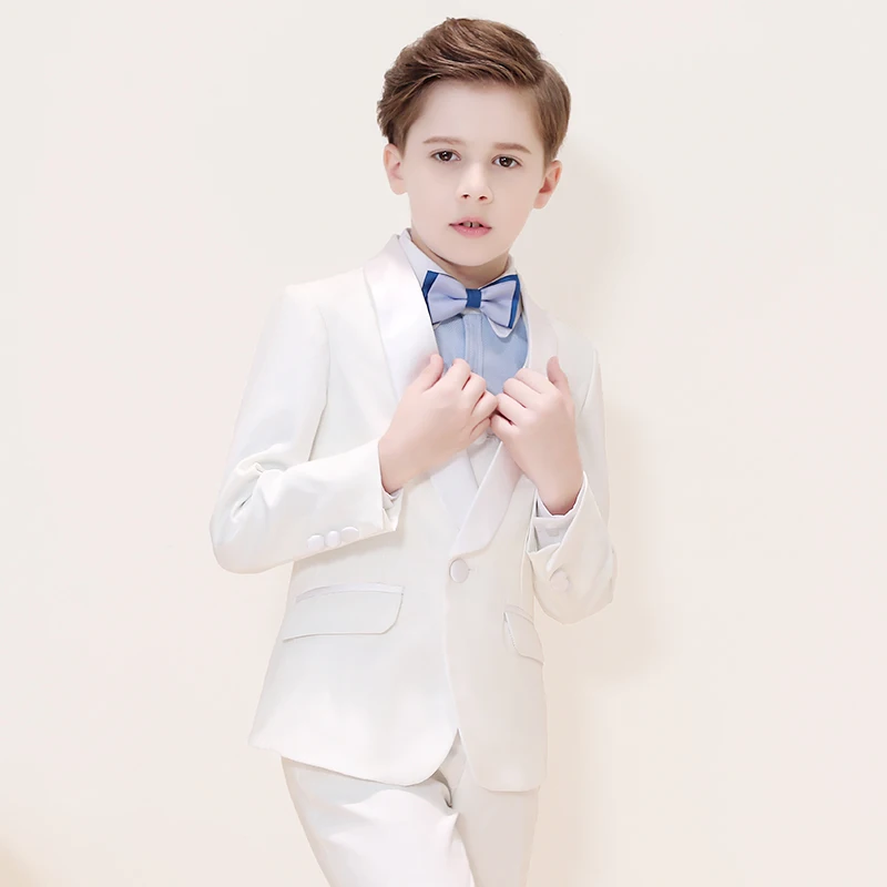 

Baby boy suit flower girl dress children white small suit boy long sleeve suit wedding birthday party formal suit