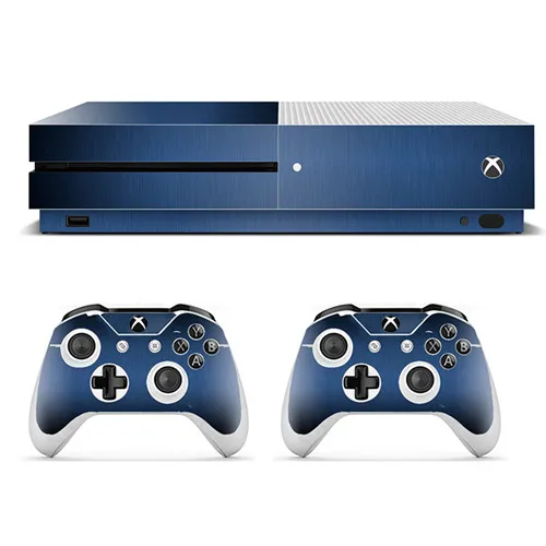 Чехол под шлифованный Металл Наклейка для Microsoft Xbox One S консоль и 2 контроллера для Xbox One S скины стикеры s винил - Цвет: YSXboxoneS0671