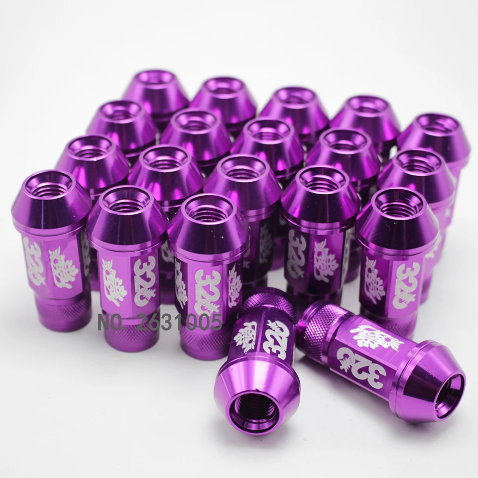 

Acorn Rim Extended Open End Wheel Racing Lug Nuts With One Key M12X1.5 20pcs