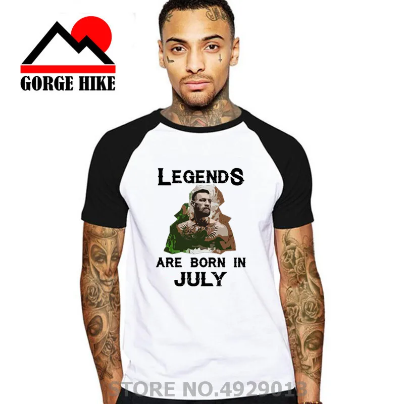 Legends are born in July Birthday Gift Mens Ladies Kids sizes White t shirt