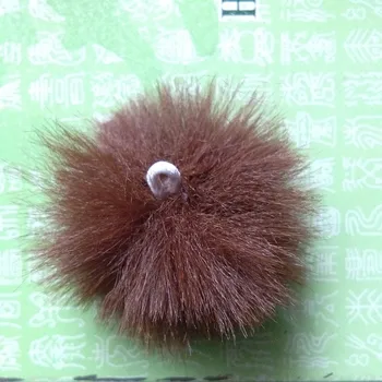 

Fashion 4cm Small Pompon Fake Fur Ball Pendant With Rubber Band DIY Jewelry Accessories Handcraft ColorfulPom Pom 12 pcs/lot
