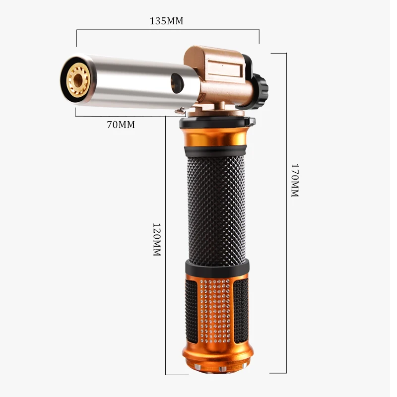 Electronic Ignition Liquefied Gas Welding Gun Torch Kit with 3M Hose for Soldering Cooking Brazing Heating Lighting Weed Killing