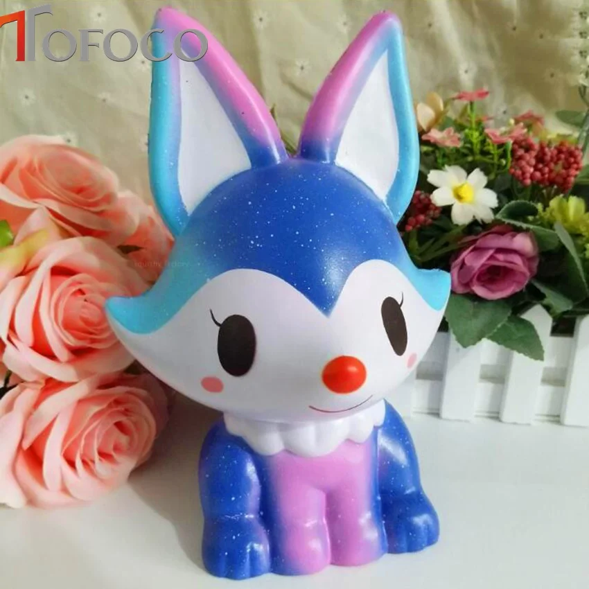 TOFOCO Новый Kawaii лиса мягкими Jumbo замедлить рост игрушечные лошадки антистресс украсить торт Squishies еда Squeeze Ароматические гаджет