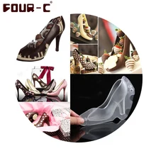 

New 3D chocolate mold high heels chocolate mold jelly candy DIY hand baking mold cake DIY high-heeled shoes free shipping