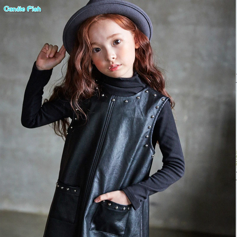 Girls leather dress Clearance