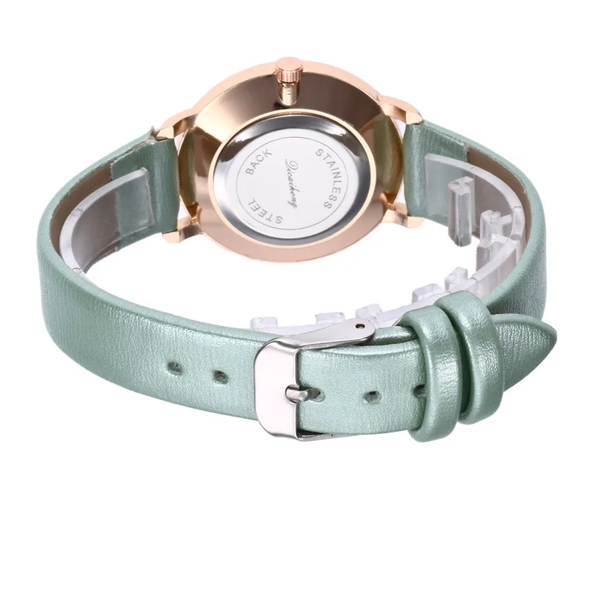Новые женские часы с браслетом часы женские модный кожаный браслет Аналоговые кварцевые круглые наручные часы Часы relogio feminino
