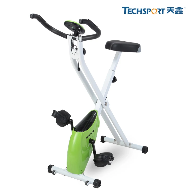 

foldable silence indoor bicycle, lightweight gym bike for all ages, body buliding fitness bicycle of 8 levels to adjust peed