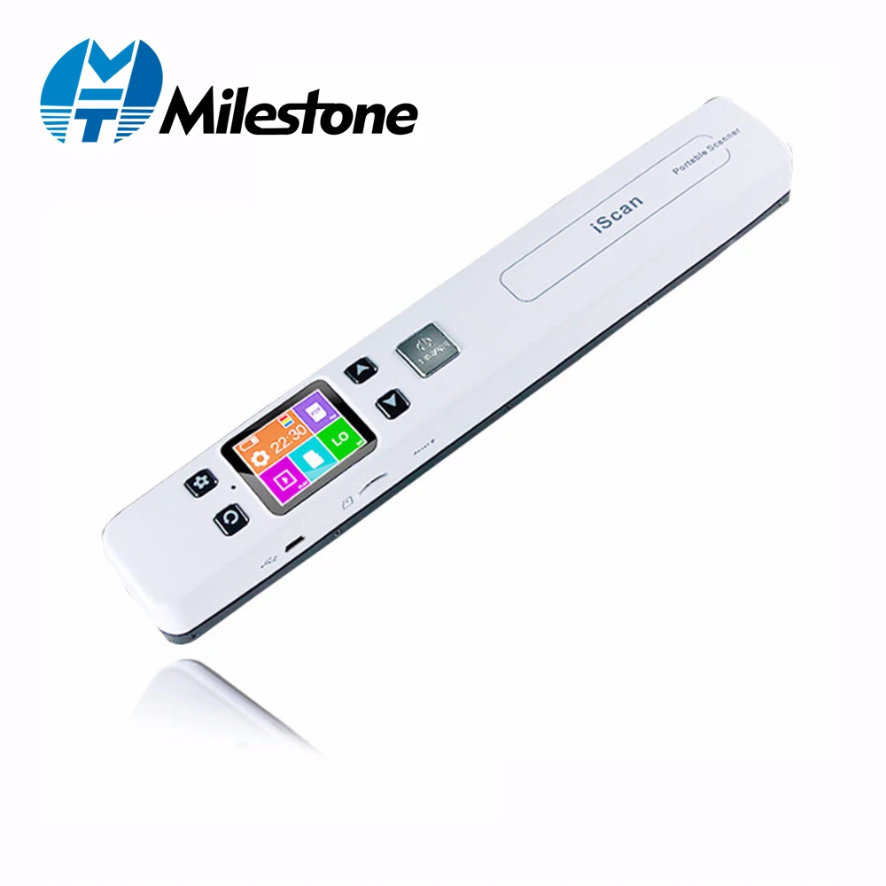 

Milestone Photo Document Scanner wifi wireless Fine Resolution 1050DPI Portable Scanner Connected JPG/PDF File Format IScan02