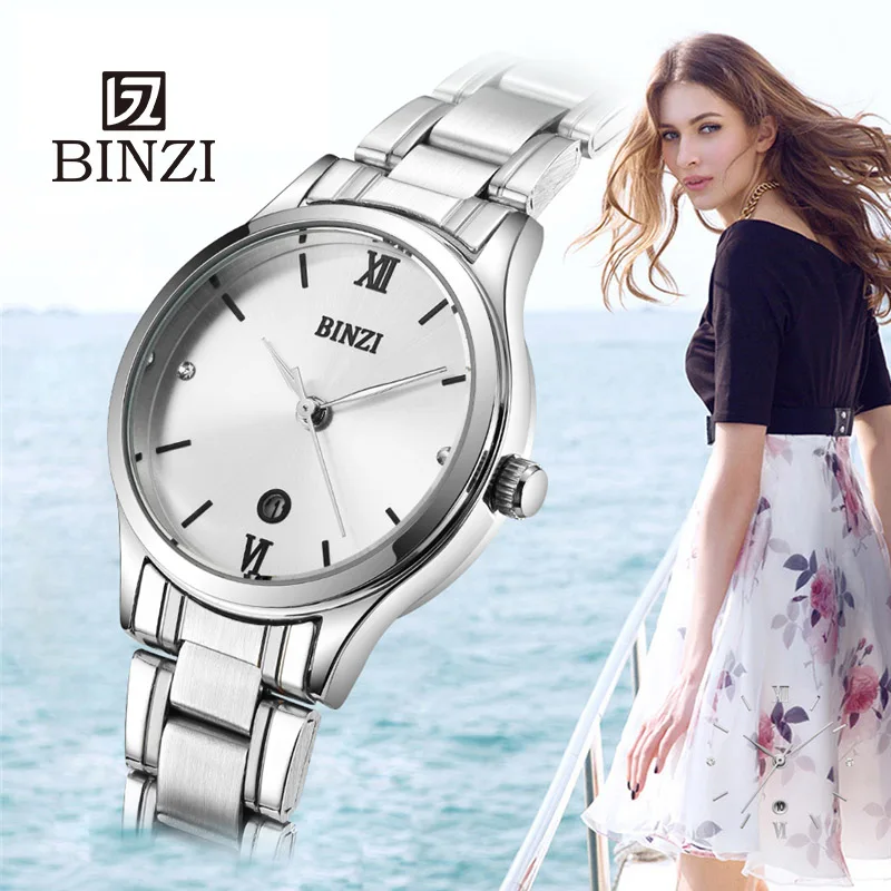

Women Wrist Watches For Ladies Dress Wristwatches Silver Blue Bracelet Relogio Feminino montre femme 2018 Luxury Brand Fashion