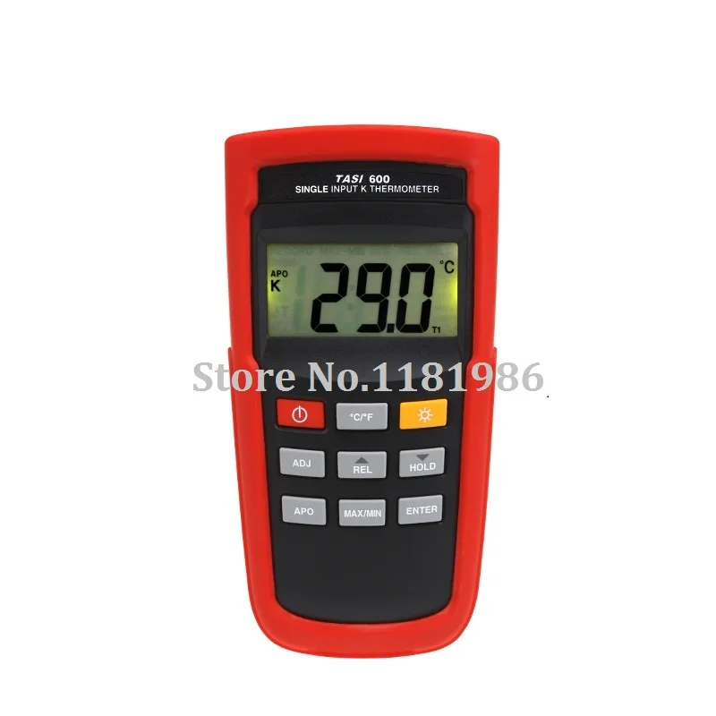 

Highly accurate dual input thermometer -200 to 1372 Degrees TASI-600 K-type thermocouple digital thermometer contact thermometer