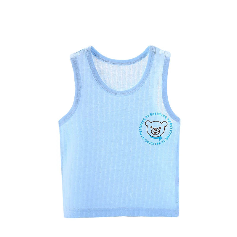 2017 Summer Cotton Solid Vest Infant Girl Boy Clothes Children's Vest