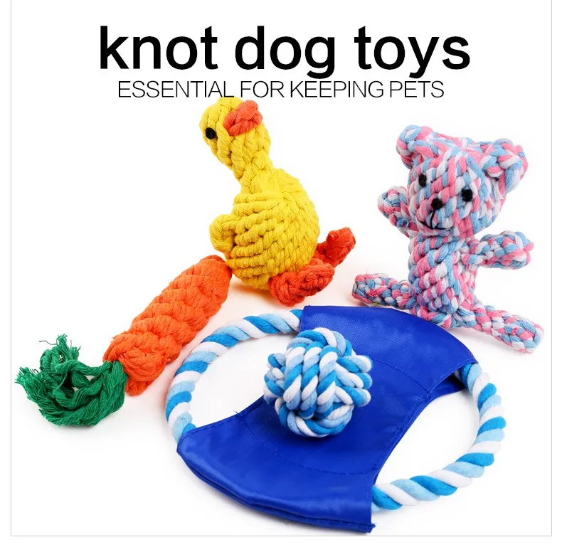 Лидер продаж узлом собака игрушки прочный белье игрушка для собак узел для маленьких и больших Дрессировка собак игрушки-Жвачки интерактивная игрушка продукция для домашних животных