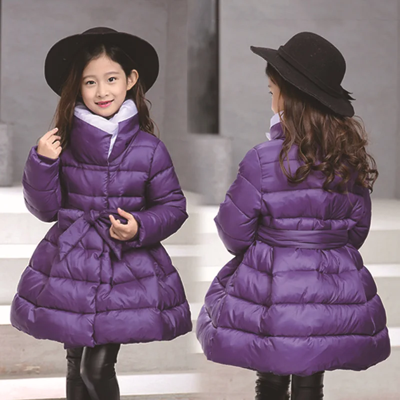 Верхняя одежда для девочек г. Осенне-зимние куртки для малышей, Детские плащи для девочек, теплая хлопковая детская верхняя одежда, пальто Детская одежда От 2 до 14 лет