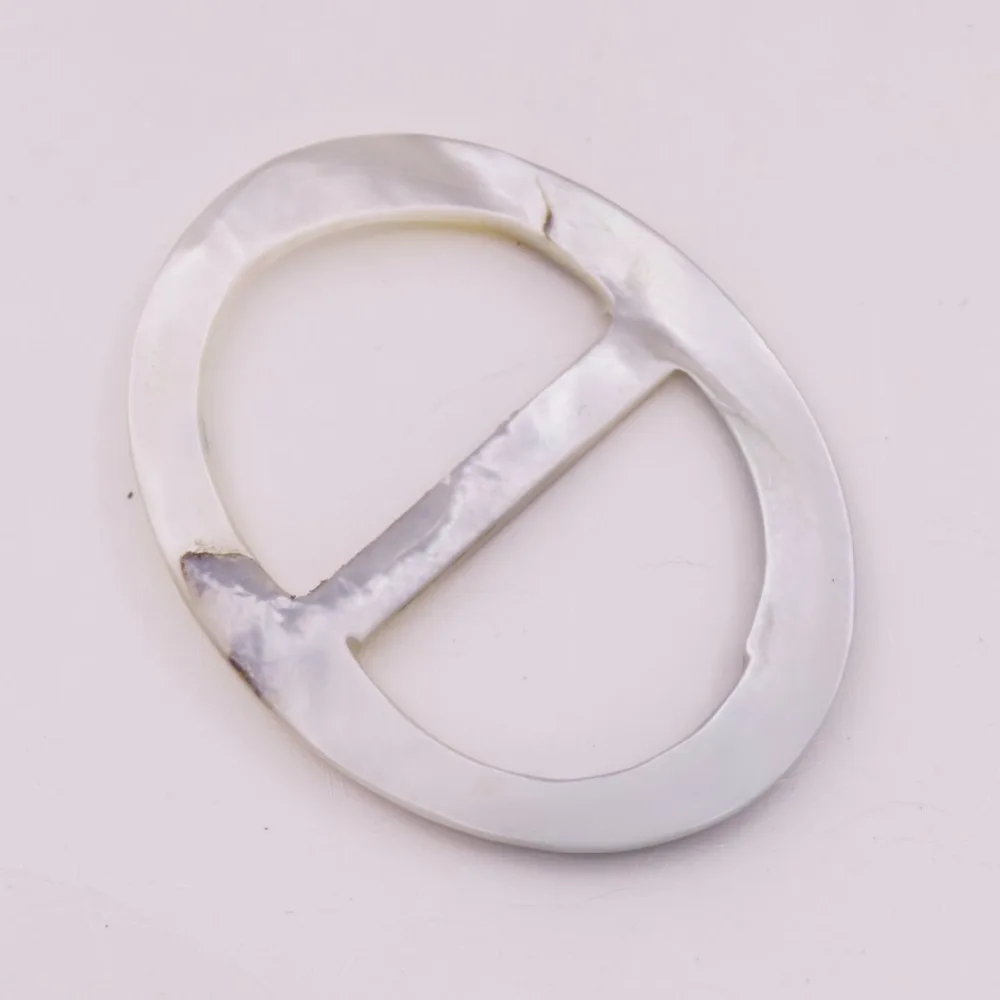 Шарф кольцо Пряжка шарф клип слайд натуральный корпус черный серый 33 мм X 43 мм 1 шт