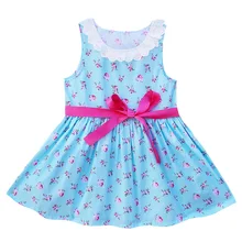 Платье для малышей в Корейском стиле новые летние модные детские платья для девочек хлопковая детская одежда детское платье в цветочек