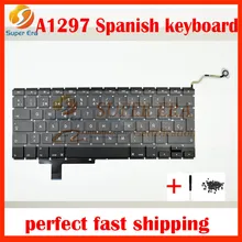 10pcs/lot Genuine for Macbook Pro 17″ A1297 SP SPAIN SPANISH Layout Keyboard Without Backlit Backlight Year 2009 2010 2011