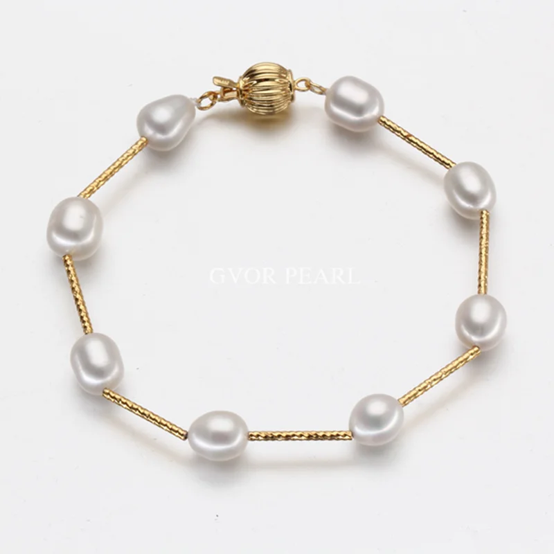 

HOT Really Natural Pearl Jewelry 8-9mm Perfect Natural Pearl Bracelet Fashion Jewelry Bracelet for Women Free shipping TGL