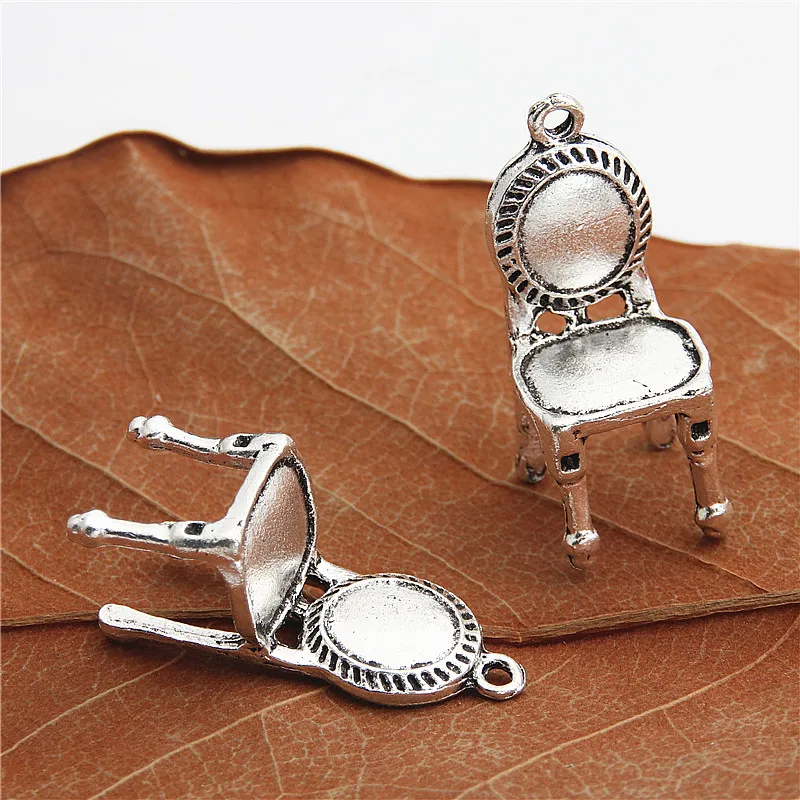 10pcs Antique Silver Small cute 3D chair Furniture charms Wholesale Bracelet Trendy Pendant for Jewelry Finding 31x14mm A2965 10pcs Antique Silver Small cute 3D chair Furniture charms Wholesale Bracelet Trendy Pendant for Jewelry Finding 31x14mm A2965
