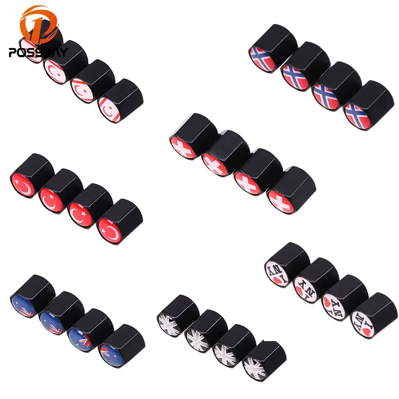 POSSBAY Car Tire Valve Caps Cover Turkey/Australia