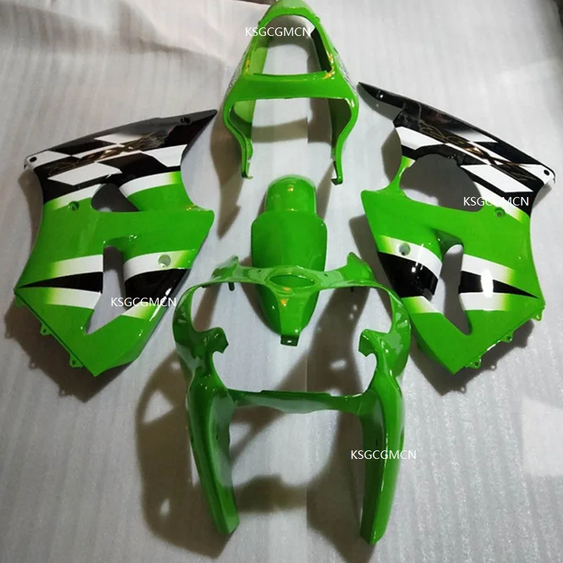 

Motorbike Injection mold Green & Black body article for Kawasaki Ninja ZX6R 00-02 ZX-6R 2000 2001 2002 Fairings parts