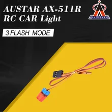 AUSTAR AX-511R Red Circular Ultra Bright LED Light Strobing-blasting Flashing Fast-slow Rotating Mode for RC Car Model
