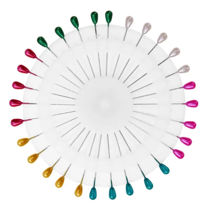 30 шт. швейные булавки красочные круглые жемчужные прямые шпильки локализация иглы Свадебный корсаж аксессуары для изготовления платьев - Цвет: Pearl