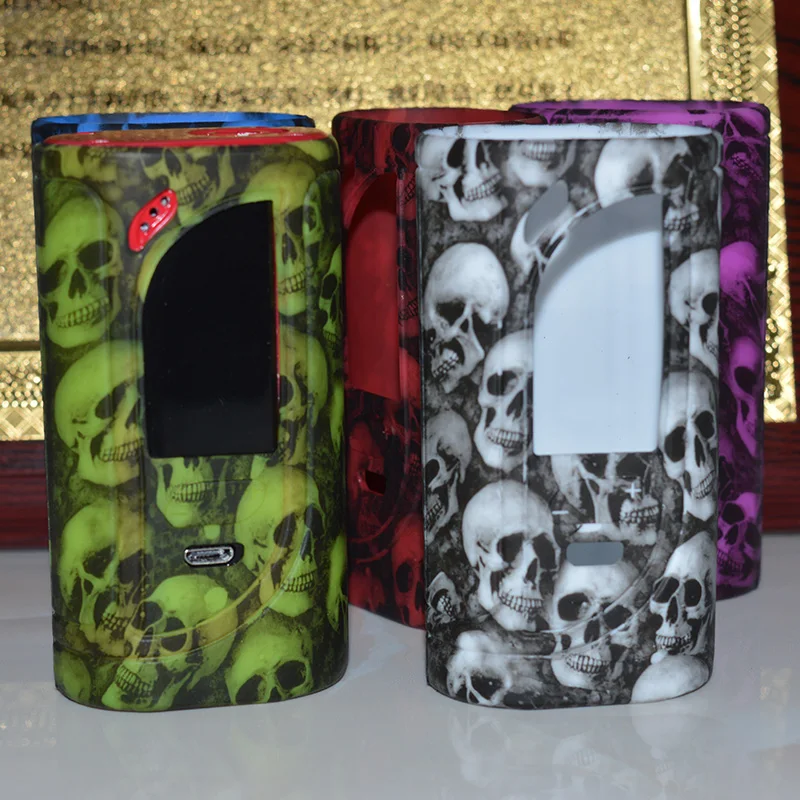 

1 pcs color random Design Skull Head Protective silicone case cover sleeve For Eleaf iKonn 220W box mod