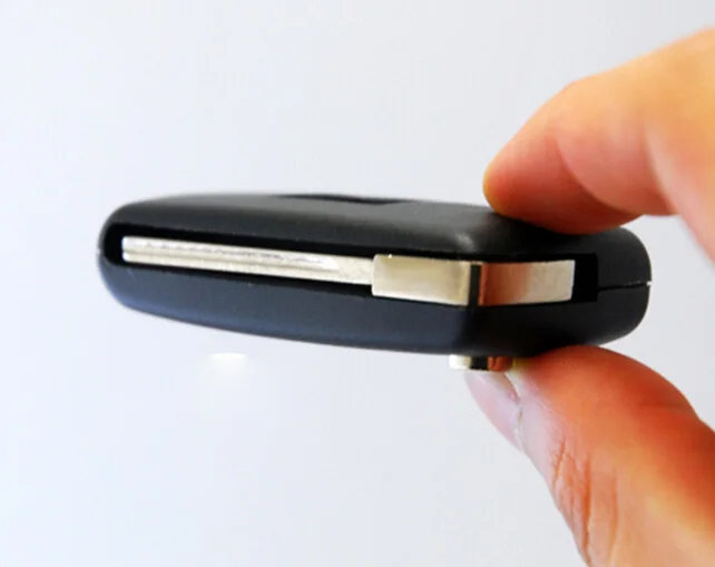 Citroen 2 Button Modified Flip Remote Key Shell With Groove (15)