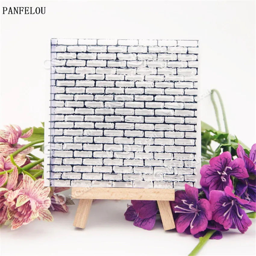 

PANFELOU The bricks Transparent Silicone Rubber Clear Stamps cartoon for Scrapbooking/DIY Christmas wedding album